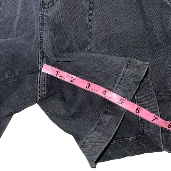 Spanx Stretch Twill Shorts, 6" Gray Black Pull-on Elastic Waist Sz S Small - Picture 4 of 6